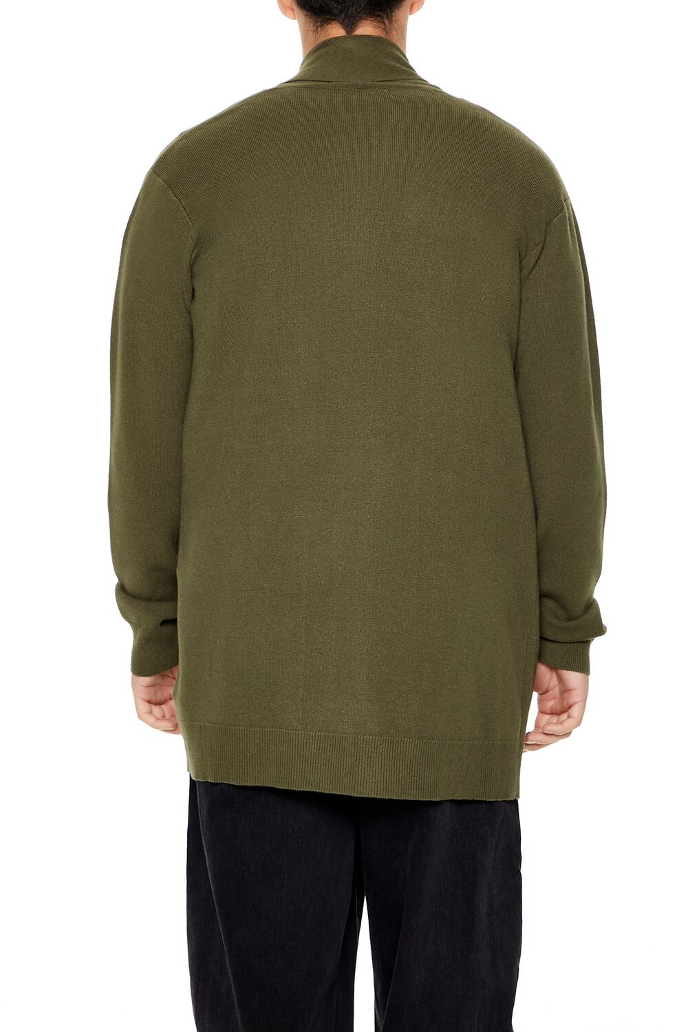  Forever 21 Open-Front Cardigan Sweater - taupe - Bonton