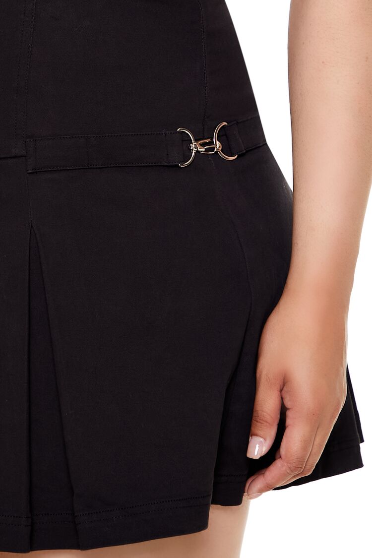  Forever 21 Plus Size Pleated Mini Dress - black-swatch - Bonton