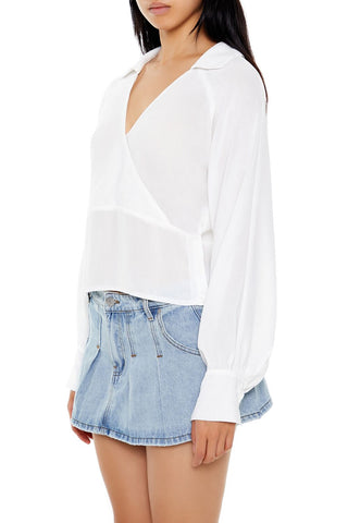 Cutout Surplice Top
