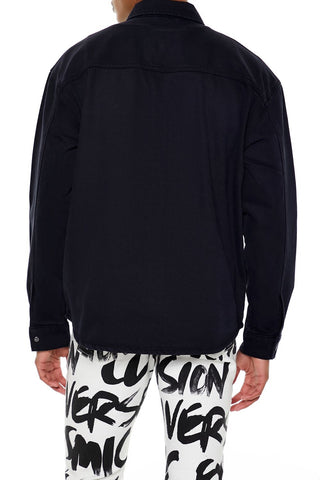 Cotton Curved-Hem Shirt