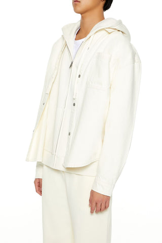 Cotton Curved-Hem Shirt