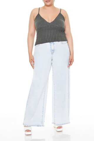 Plus Size Sweater-Knit Cami