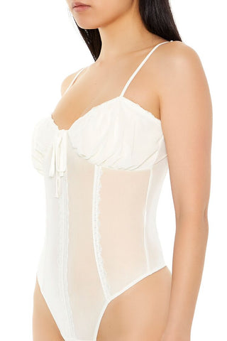 Mesh Cami Thong Bodysuit