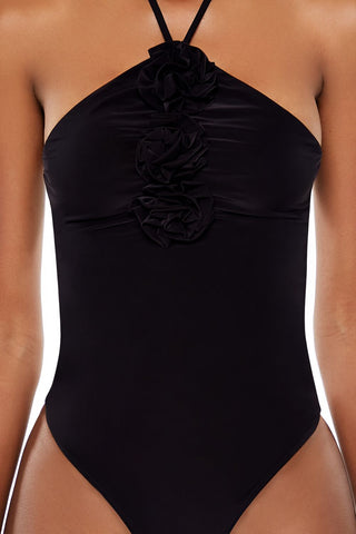 Rosette Halter Bodysuit