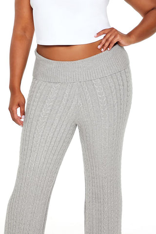 Plus Size Sweater-Knit Pants