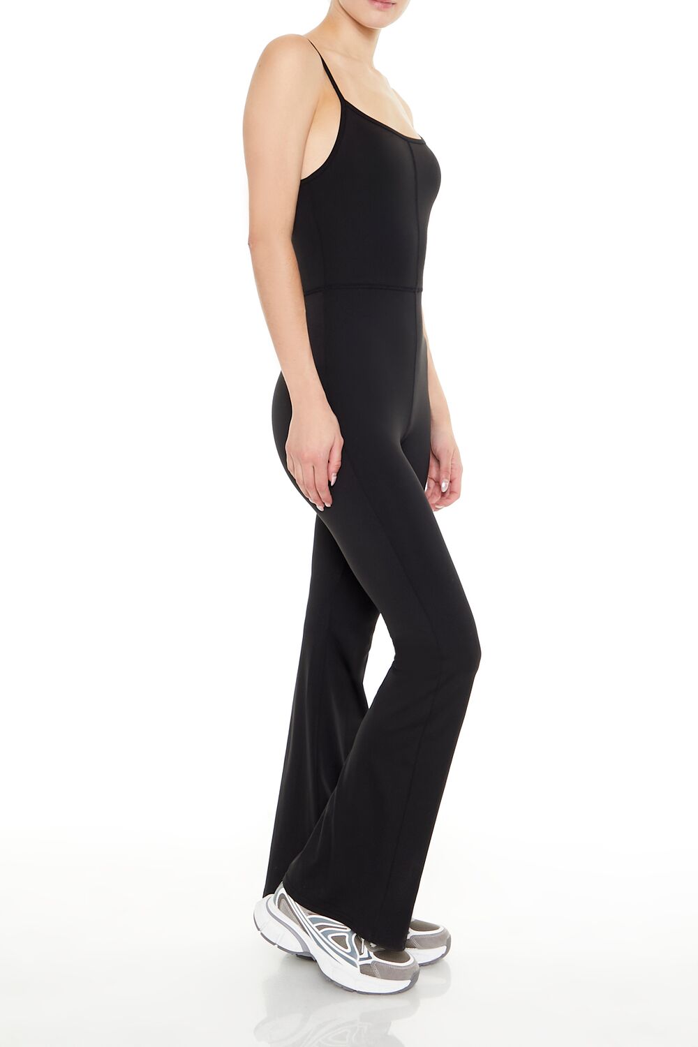  Forever 21 Fitted Flare Cami Jumpsuit - black - Bonton
