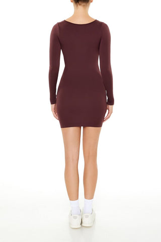 Seamless Scoop-Neck Mini Dress