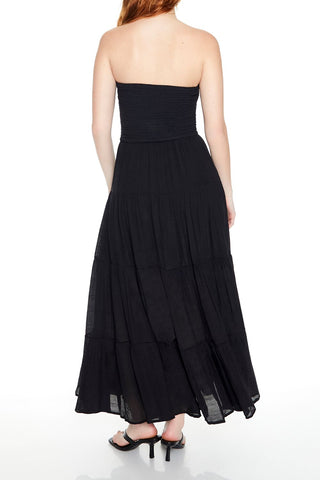 Tiered Strapless Maxi Dress