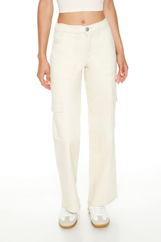 Twill Low-Rise Cargo Pants