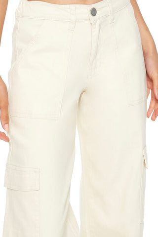 Twill Low-Rise Cargo Pants