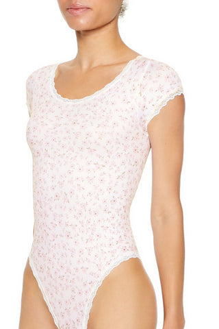 Seamless Floral Lingerie Bodysuit
