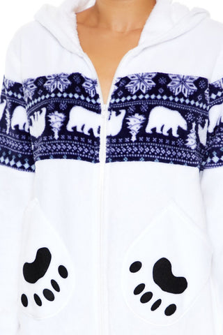 Hooded Polar Bear Jumpsuit