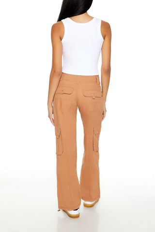 Low-Rise Straight-Leg Cargo Pants