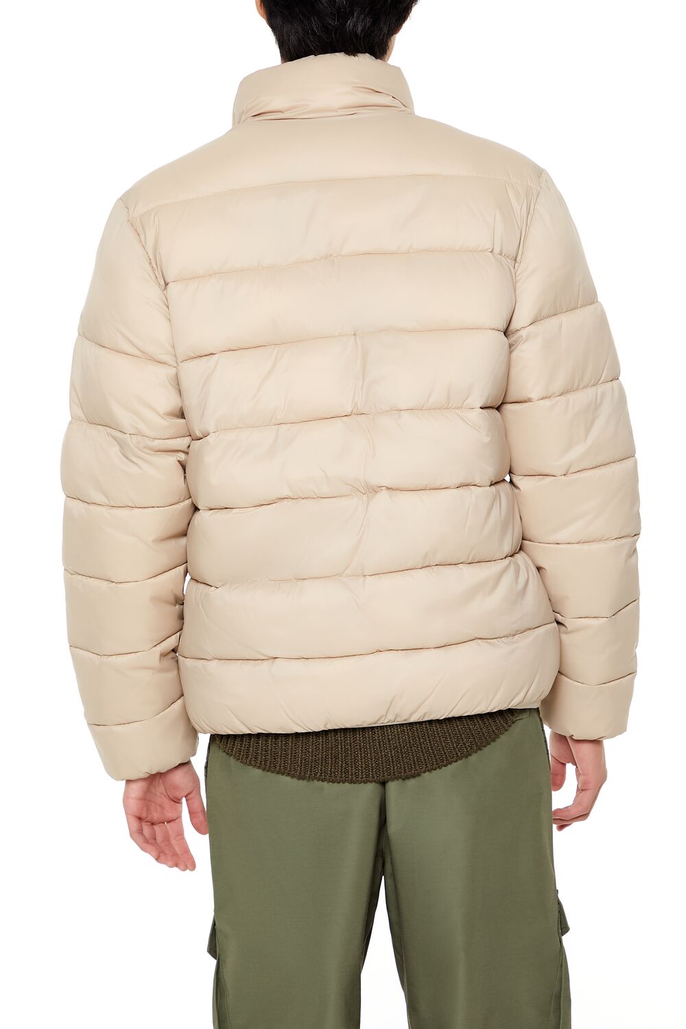  Forever 21 Packable Zip-Up Puffer Jacket - black-swatch - Bonton