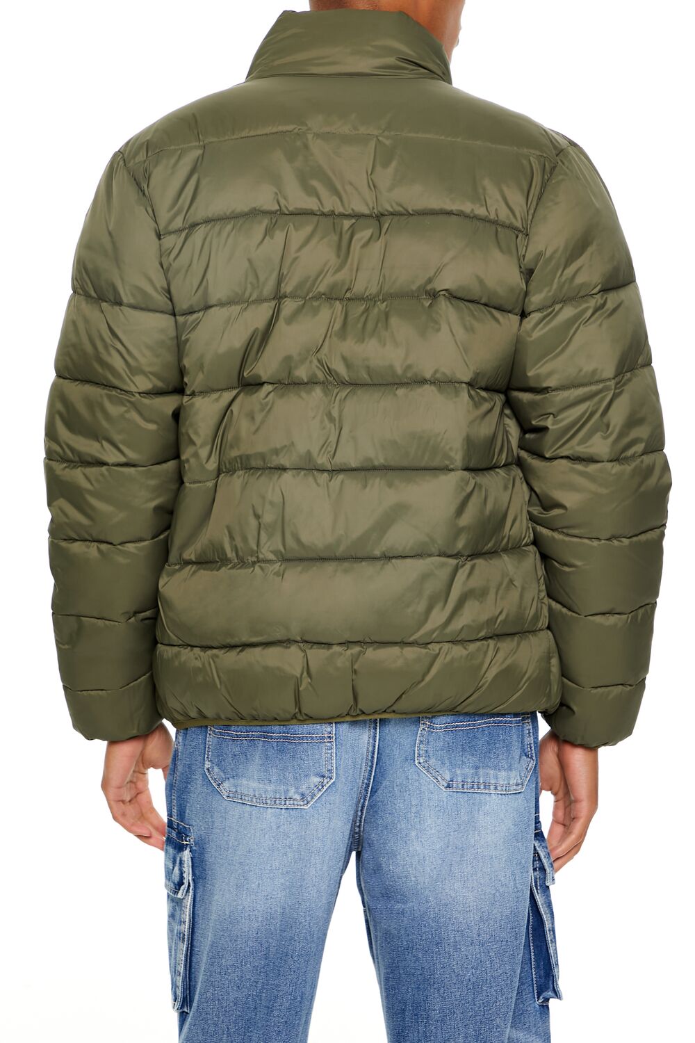  Forever 21 Packable Zip-Up Puffer Jacket - black-swatch - Bonton