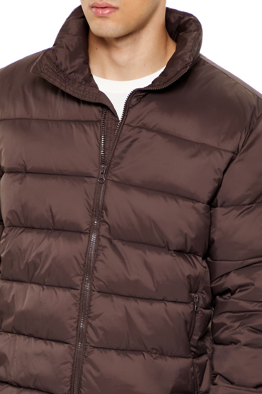  Forever 21 Packable Zip-Up Puffer Jacket - black-swatch - Bonton