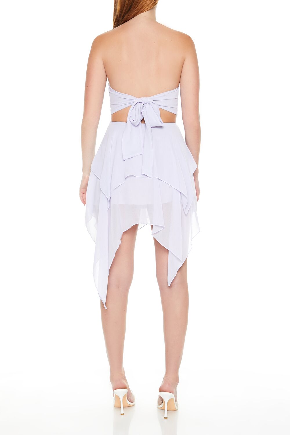  Forever 21 Handkerchief Strapless Mini Dress - black-swatch - Bonton