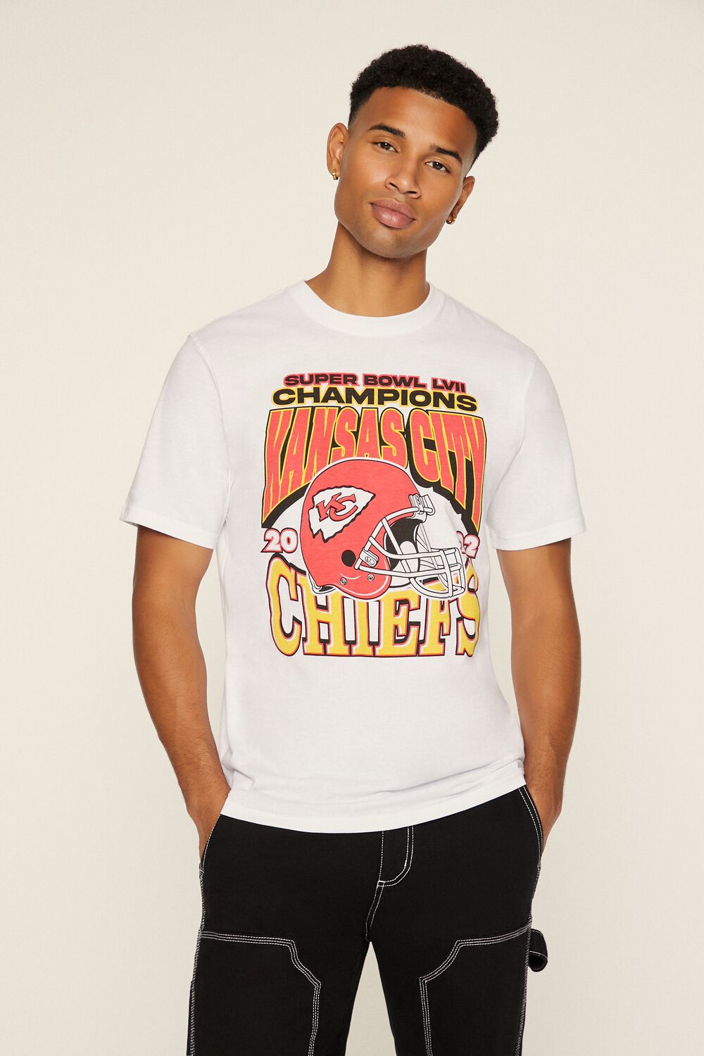  Forever 21 Kansas City Chiefs Graphic Tee - white multi - Bonton