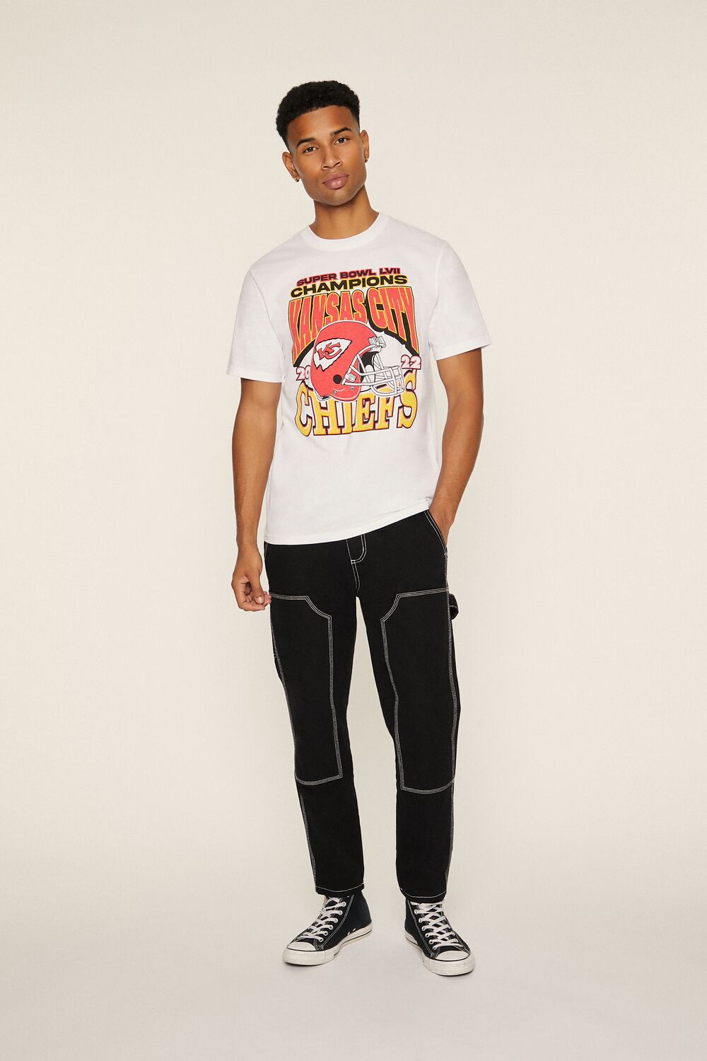  Forever 21 Kansas City Chiefs Graphic Tee - white multi - Bonton