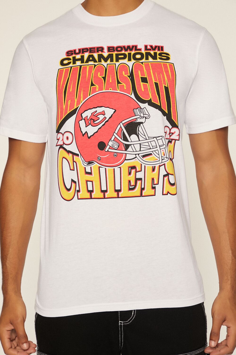  Forever 21 Kansas City Chiefs Graphic Tee - white multi - Bonton