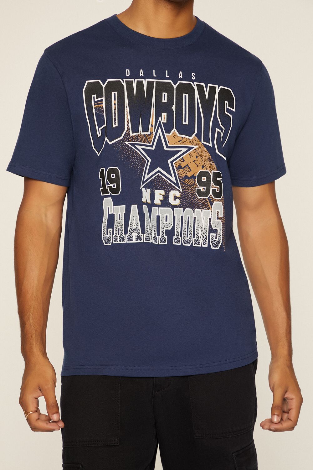  Forever 21 Dallas Cowboys Graphic Tee - navy multi - Bonton