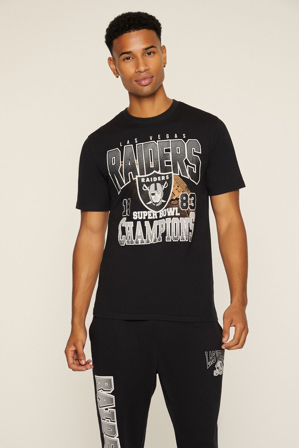 Forever 21 Las Vegas Raiders Graphic Tee - black multi - Bonton