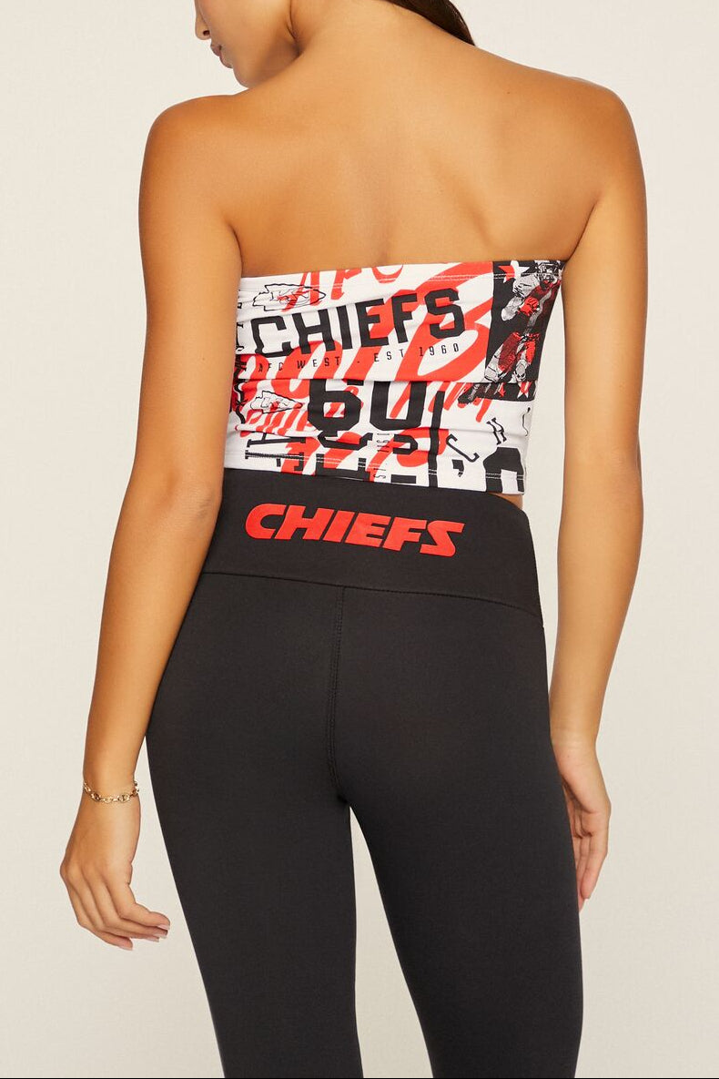  Forever 21 Kansas City Chiefs Tube Top - white red - Bonton