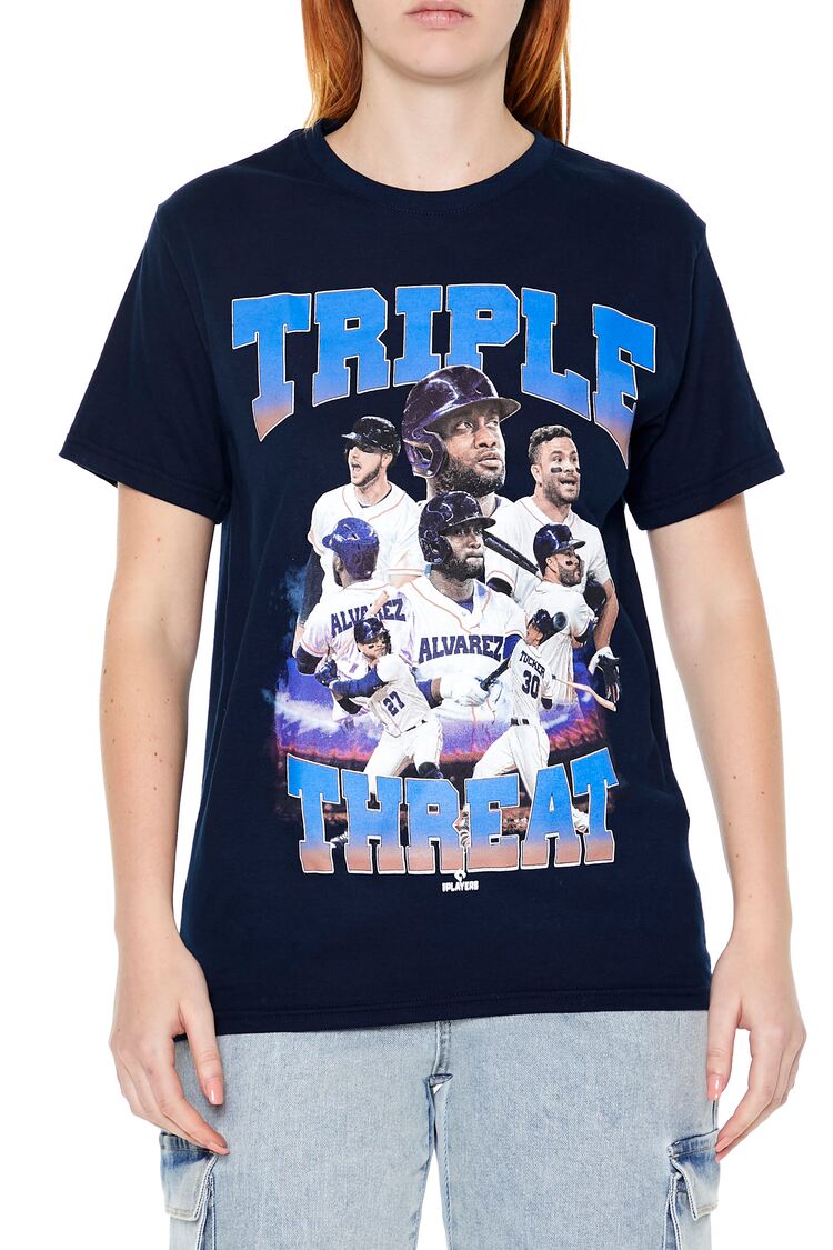  Forever 21 Triple Threat MLB Graphic Tee - navy multi - Bonton