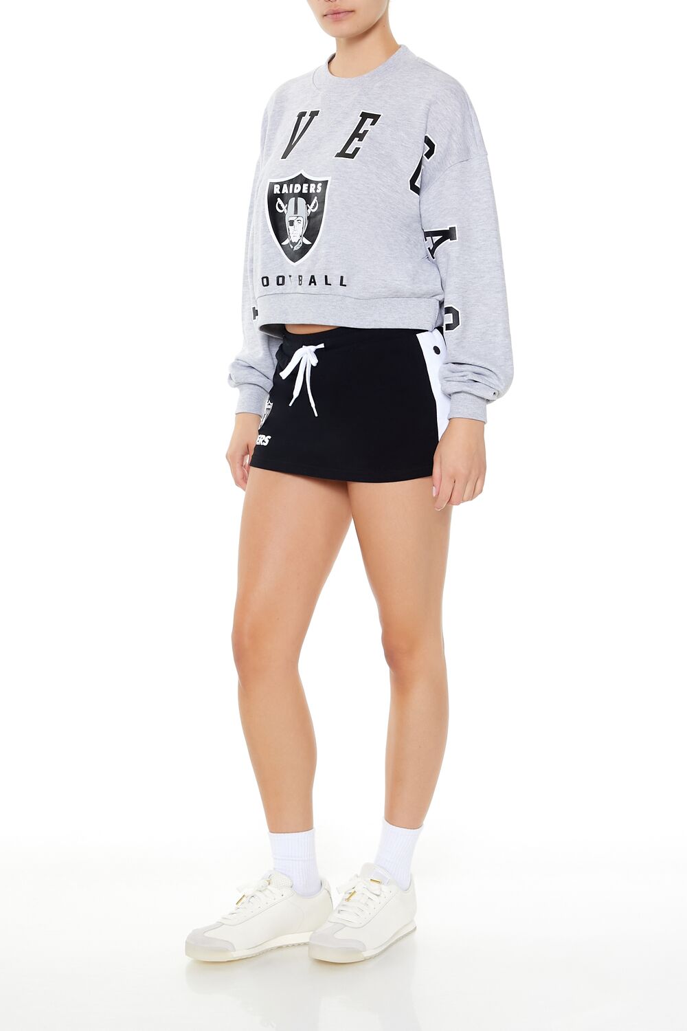  Forever 21 Las Vegas Raiders Skort - black-multi - Bonton