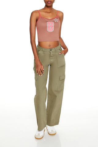 8 Star Graphic Cropped Cami