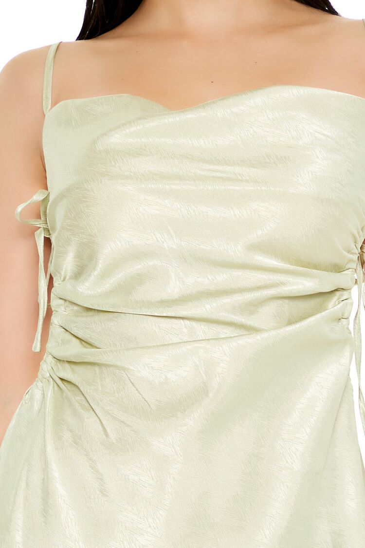  Forever 21 Satin Cutout Cami Slip Dress - sage-swatch - Bonton