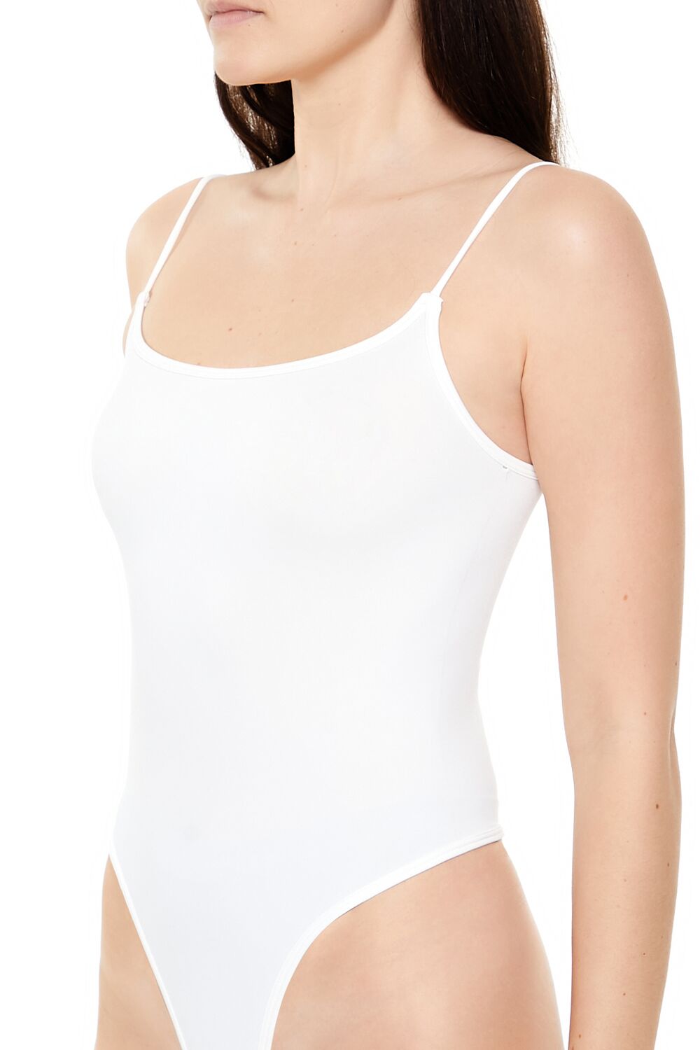  Forever 21 Thong Cami Bodysuit - black - Bonton