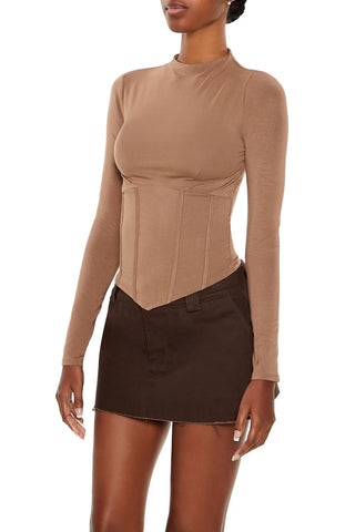 Corset High-Neck Top