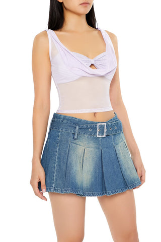 Mesh Rhinestone Combo Top