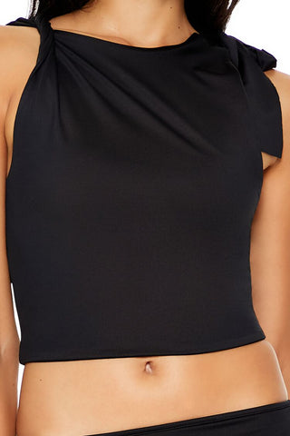 Contour Sculpt Asymmetrical Crop Top