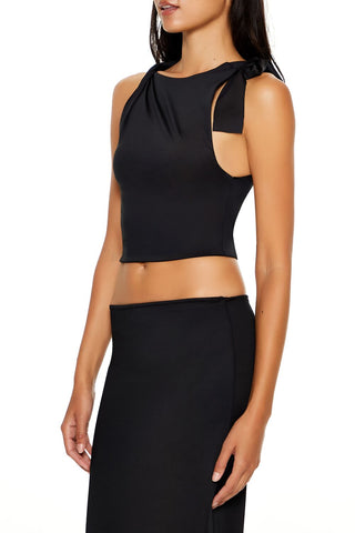 Contour Sculpt Asymmetrical Crop Top
