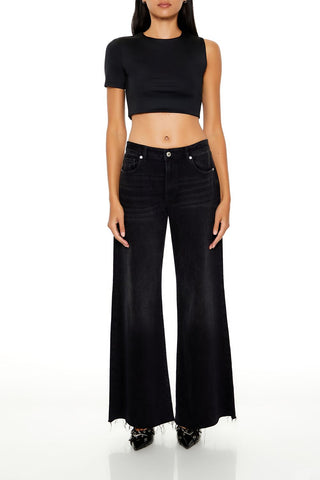 Contour Sculpt Asymmetrical Cropped Tee