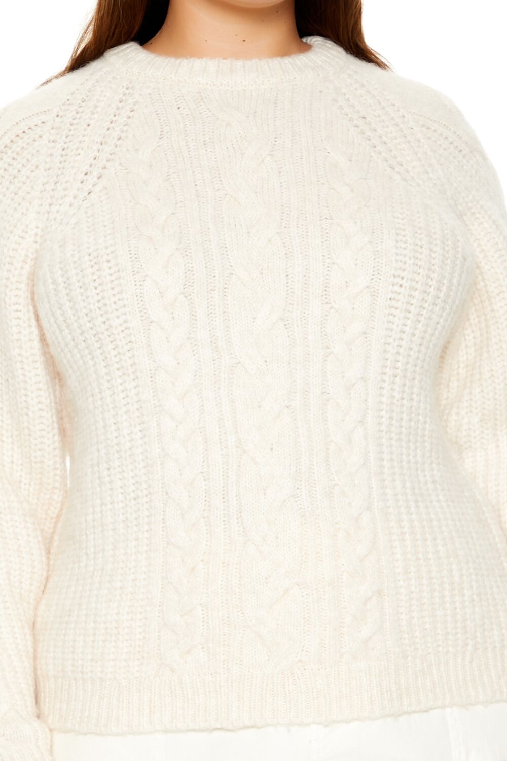  Forever 21 Plus Size Tie-Back Bow Sweater - cream - Bonton