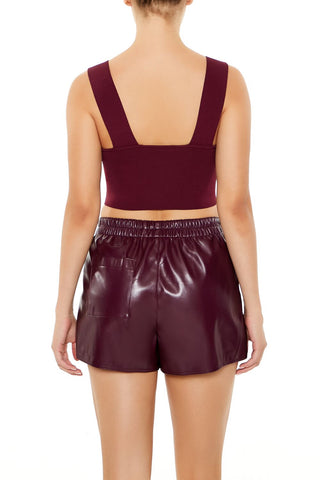 Sweater-Knit Crop Top