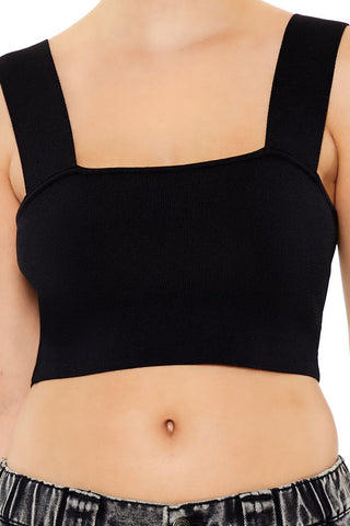 Sweater-Knit Crop Top