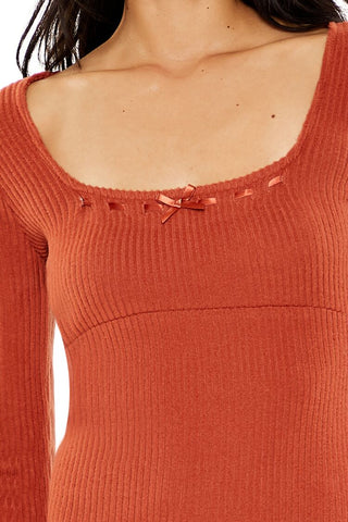 Ribbon Bodycon Mini Dress