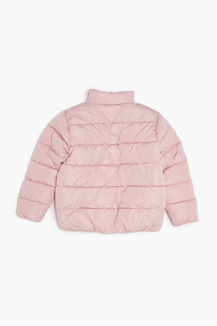  Forever 21 Girls Quilted Puffer Coat (Kids) - lilac-sheen-swatch - Bonton