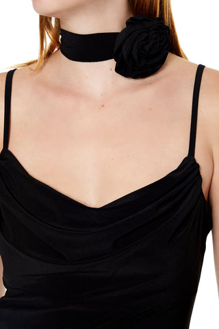 Asymmetrical Ruffle Maxi Dress