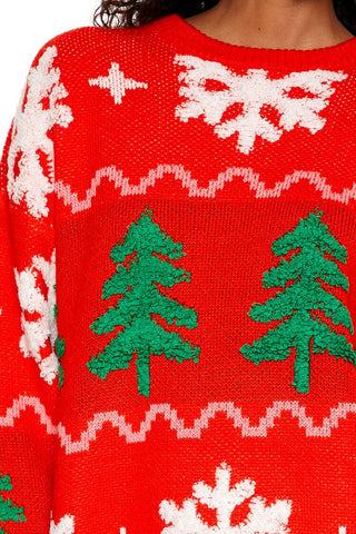 Christmas Tree Fair Isle Sweater