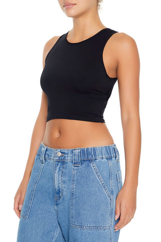 Cropped Cutout Tank Top