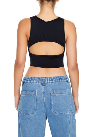 Cropped Cutout Tank Top