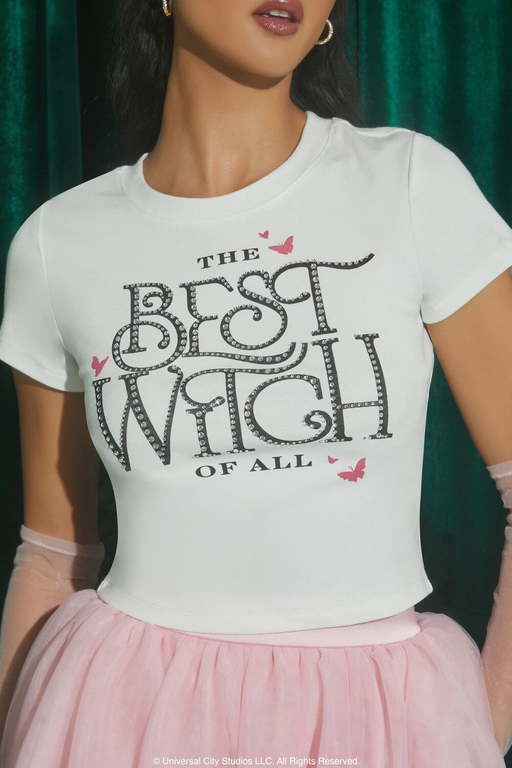  Forever 21 Wicked The Best Witch Graphic Tee - white multi - Bonton
