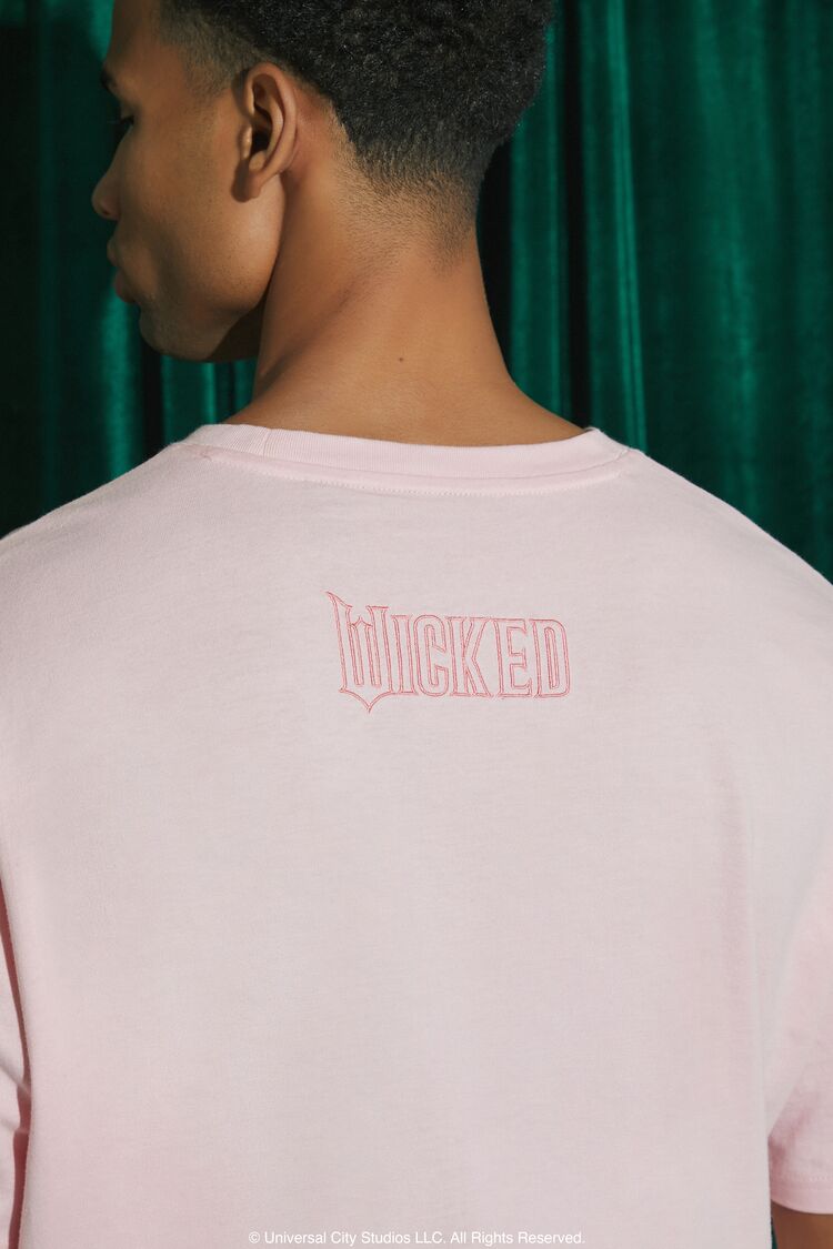  Forever 21 Wicked Glinda Embroidered Tee - pink multi - Bonton