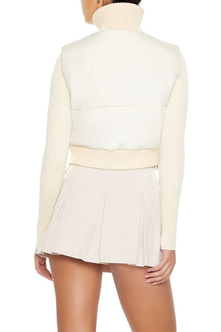Quilted Cropped Puffer Vest