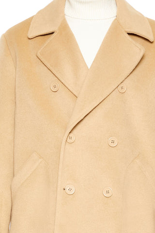 Notched Double-Breasted Coat